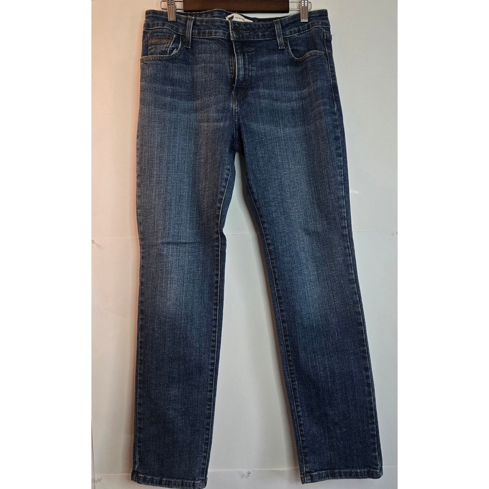 Levis Mid Rise Skinny Jeans Womens 12M Dark Wash Denim Blue Stretch 4100166523